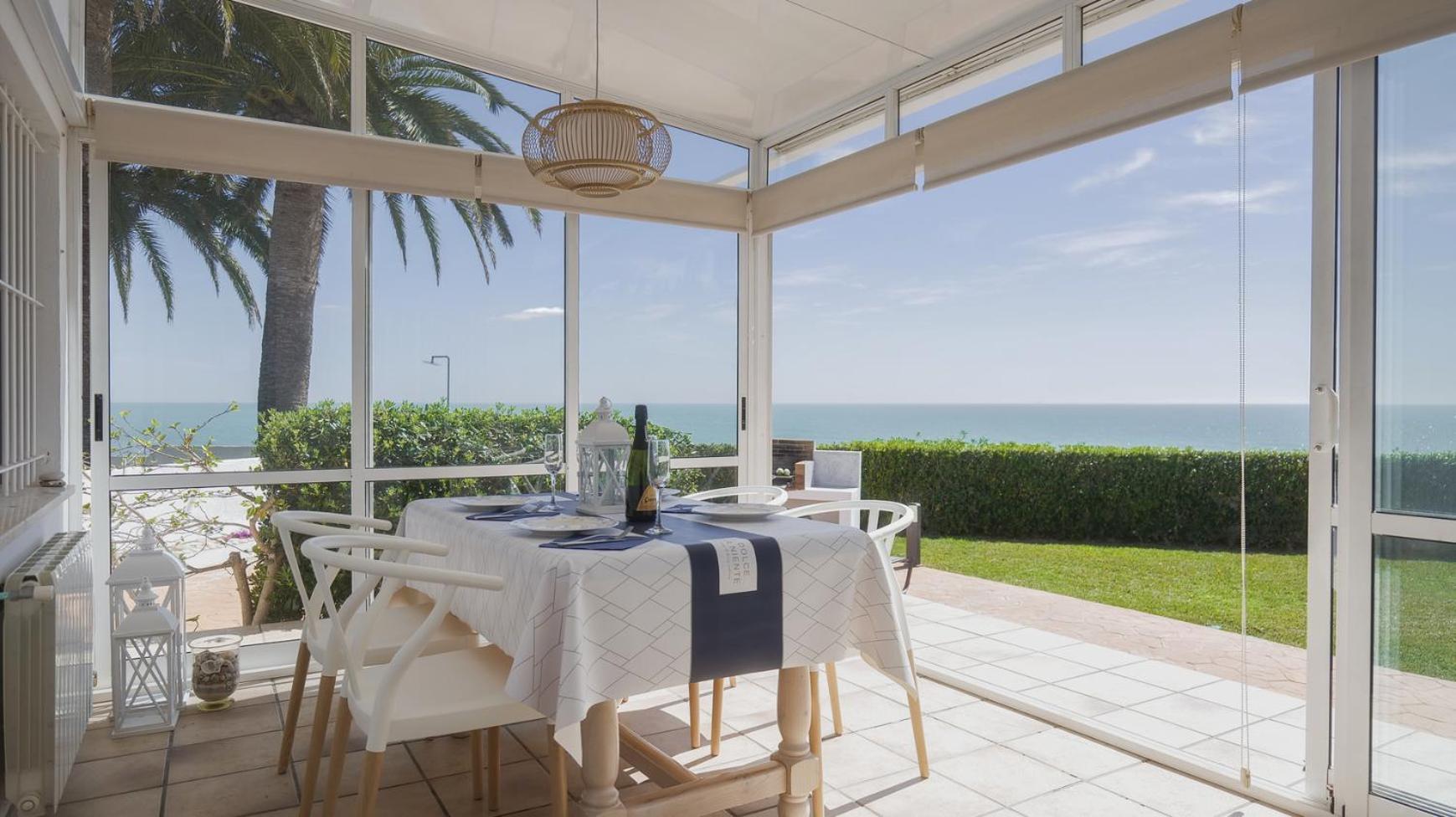 Casa Vesalia A 1A Linea De Mar Con Aa Y Wi-Fi. Villa Vinarós Exterior foto